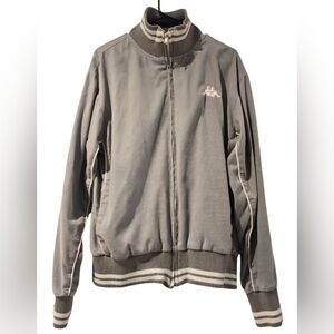 Kappa Gray Track Jacket Size Large